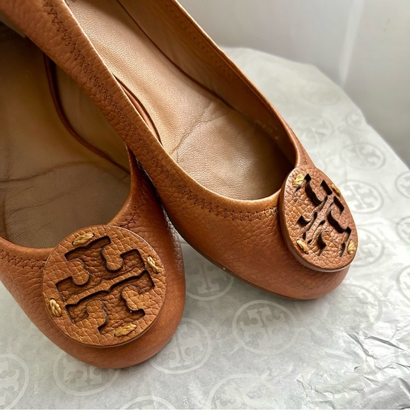 Tory Burch Leather Ballet Flats - Picture 2 of 7